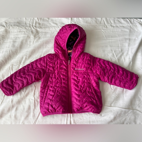 Columbia Other - Columbia Pink Reversible Puffer Hooded Jacket
